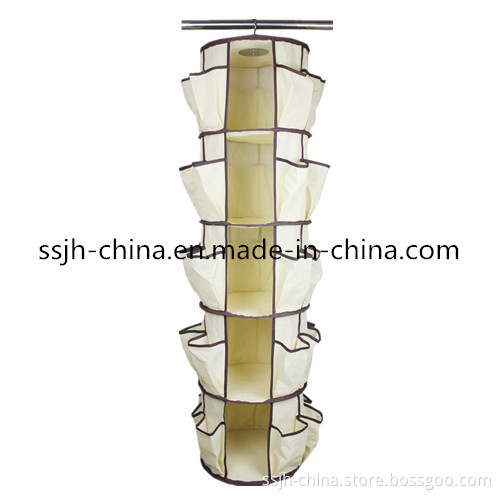 Foldable Hanging Storage Organizer with Pockets (TN-BGH1055)